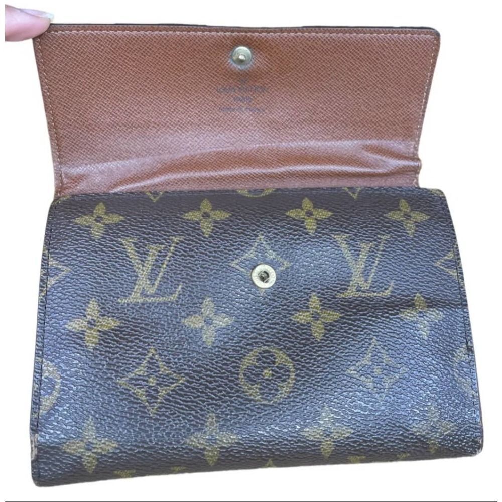 LOUIS VUITTON Monogram Canvas Leather Etui Papiers Trifold Wallet. SP1011. - Picture 3 of 11